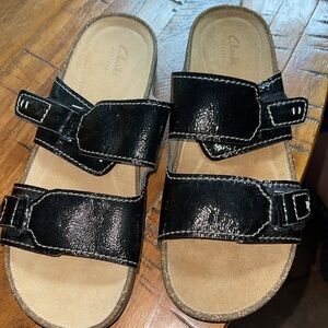 CLARKS Artisan buckle slides 9M